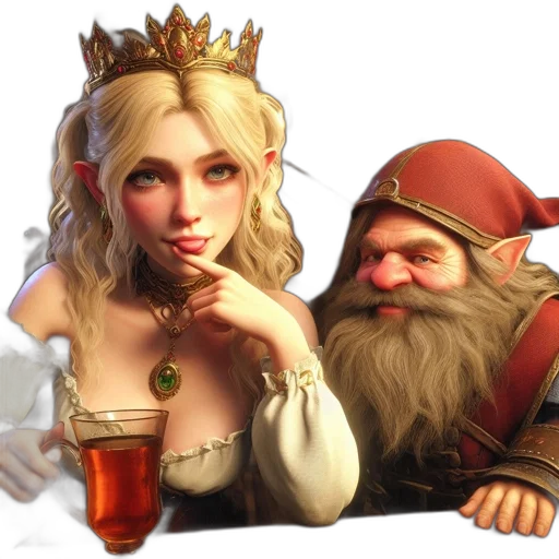 crown, fantasy art, concept art, 3d render transparent PNG cut-out