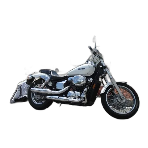 3d render, photorealistic, white, motorcycle transparent PNG cut-out