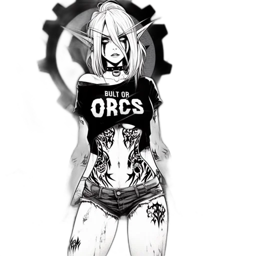 dress, concept art, cartoon, comic book art transparent PNG cut-out