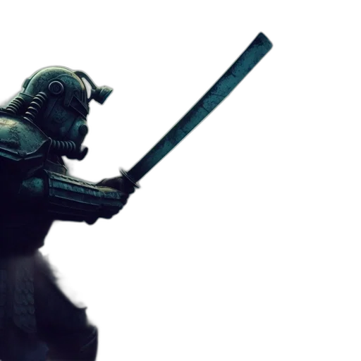 sword, weapon, robot, staff transparent PNG cut-out