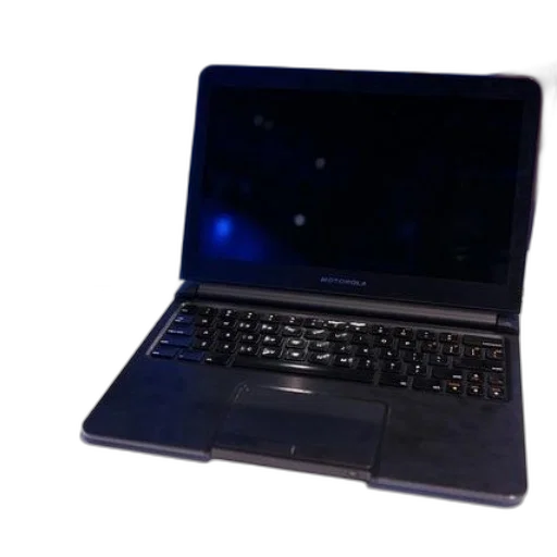 3d render, motorola, laptop, displayed transparent PNG cut-out