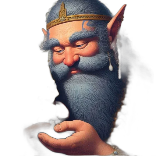 staff, dragon, face, crown transparent PNG cut-out
