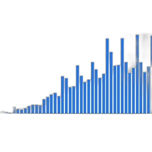 bar, chart, showing, number transparent PNG cut-out