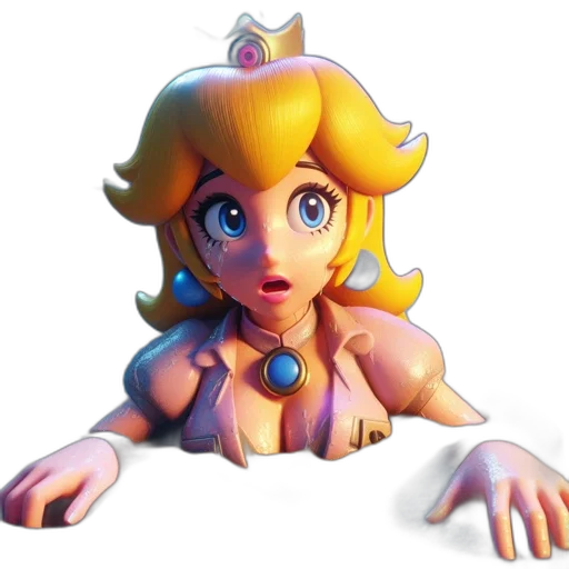 crown, dress, face, 3d render transparent PNG cut-out