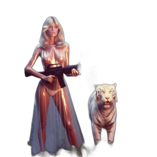 dress, staff, creature, concept art transparent PNG cut-out
