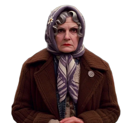 jacket, face, mask, staff transparent PNG cut-out