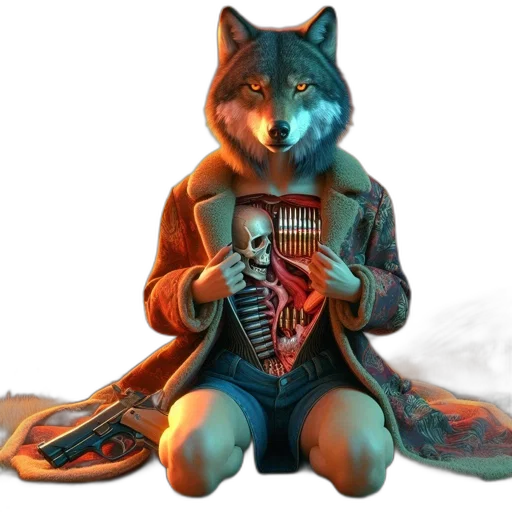 jacket, mask, jewelry, animal transparent PNG cut-out