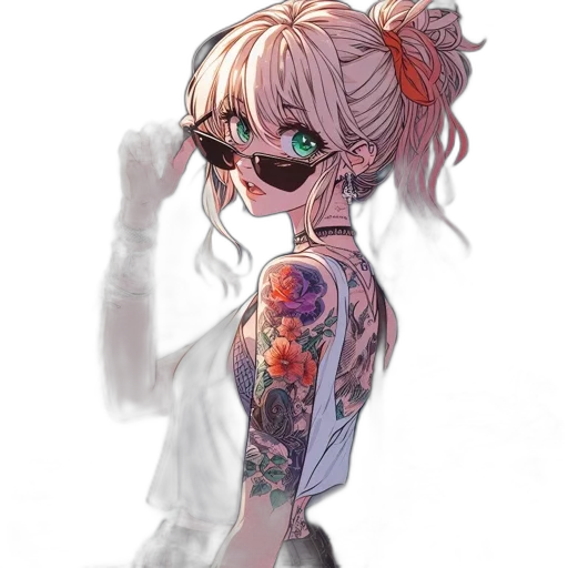 dress, jacket, weapon, face transparent PNG cut-out
