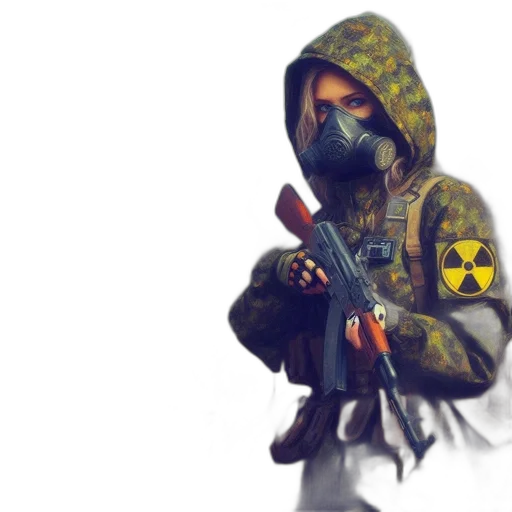jacket, weapon, concept art, pixel art transparent PNG cut-out