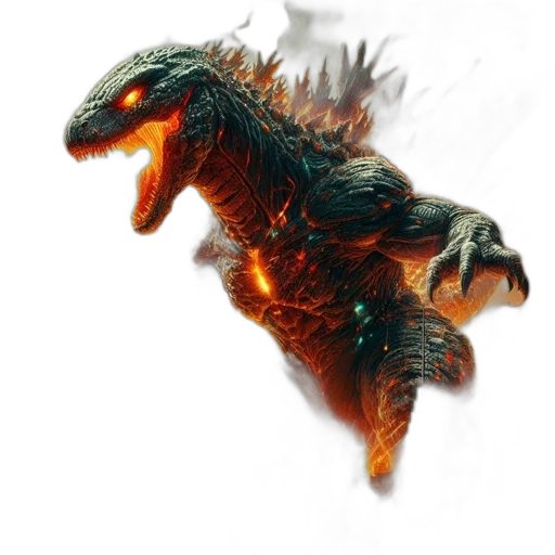 dragon, creature, animal, staff transparent PNG cut-out