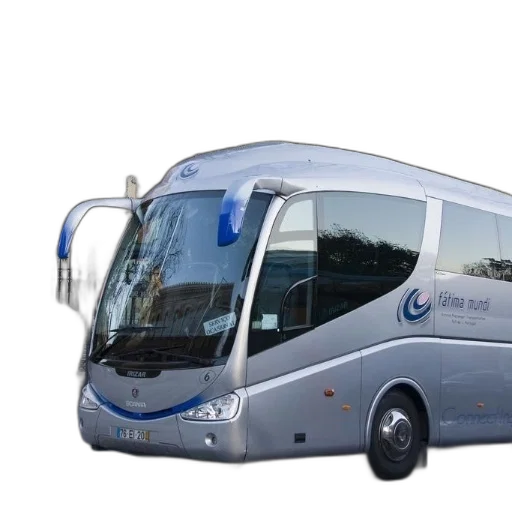 3d render, silver, bus, words transparent PNG cut-out