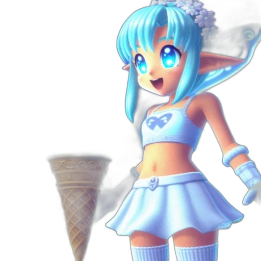 staff, dress, 3d render, concept art transparent PNG cut-out