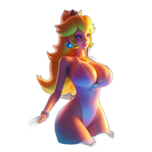 dress, crown, concept art, 3d render transparent PNG cut-out