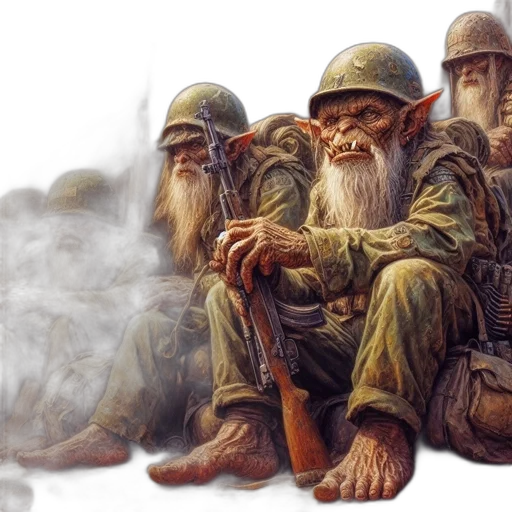 concept art, fantasy art, photorealistic, 3d render transparent PNG cut-out