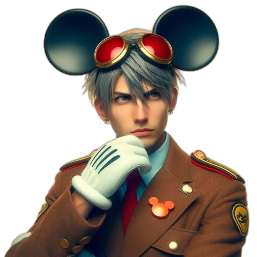 hat, staff, jacket, face transparent PNG cut-out