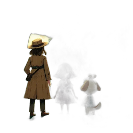 hat, umbrella, staff, mask transparent PNG cut-out