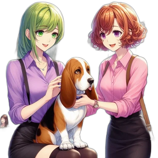 staff, animal, hair, anime transparent PNG cut-out