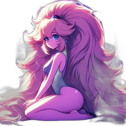 hair, creature, dress, crown transparent PNG cut-out