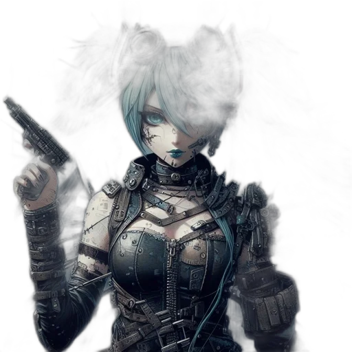 weapon, robot, mask, staff transparent PNG cut-out