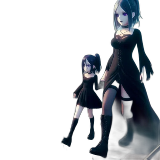 dress, robot, concept art, 3d render transparent PNG cut-out