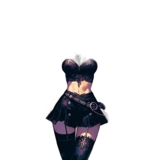 dress, staff, mask, weapon transparent PNG cut-out