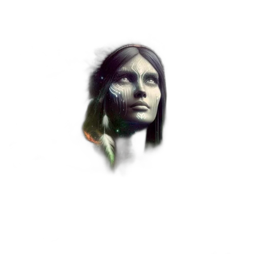 face, mask, creature, hair transparent PNG cut-out