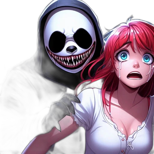 mask, concept art, comic book art, anime transparent PNG cut-out