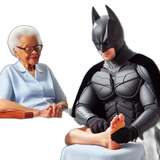 concept art, comic book art, photorealistic, elderly transparent PNG cut-out