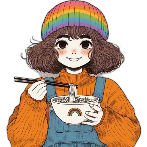 hat, food, jacket, hair transparent PNG cut-out