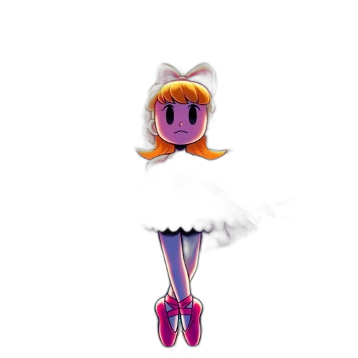 staff, hair, dress, mask transparent PNG cut-out