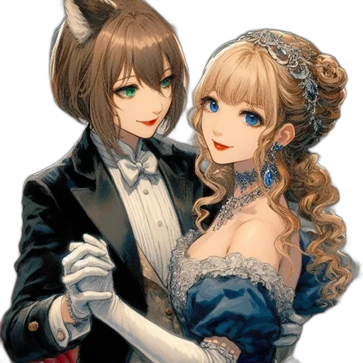 mask, dress, staff, crown transparent PNG cut-out