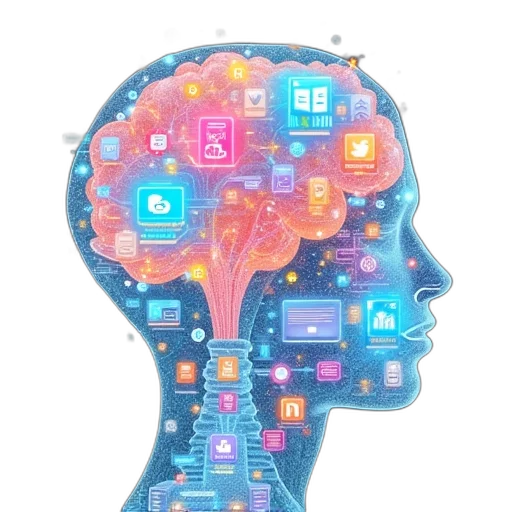 robot, crown, concept art, cyberpunk transparent PNG cut-out