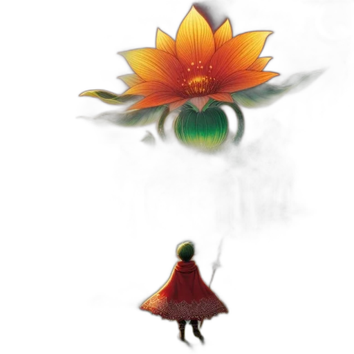flower, mask, staff, crown transparent PNG cut-out