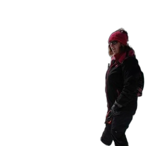 jacket, hat, staff, creature transparent PNG cut-out
