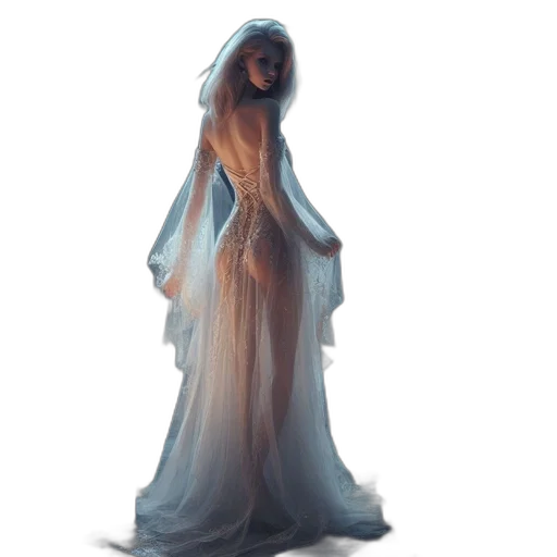 dress, creature, crown, mask transparent PNG cut-out