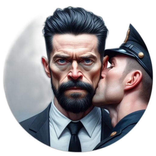 face, mask, jacket, concept art transparent PNG cut-out