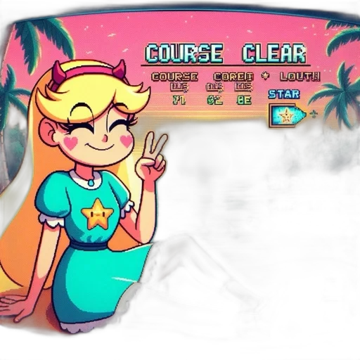 staff, vaporwave, concept art, cartoon transparent PNG cut-out