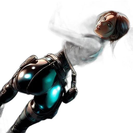 robot, concept art, comic book art, cyberpunk transparent PNG cut-out
