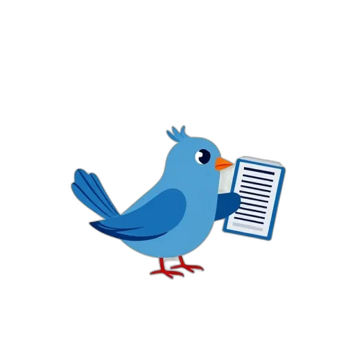 stylized, illustration, blue, bird transparent PNG cut-out