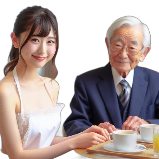 food, face, staff, dress transparent PNG cut-out
