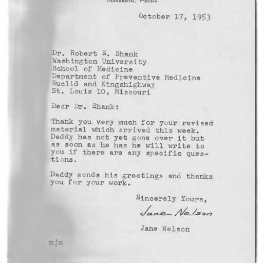 letter, dated, october, 1953 transparent PNG cut-out