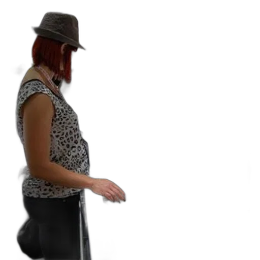 hat, staff, jacket, dress transparent PNG cut-out