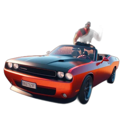 car, 3d render, concept art, photorealistic transparent PNG cut-out
