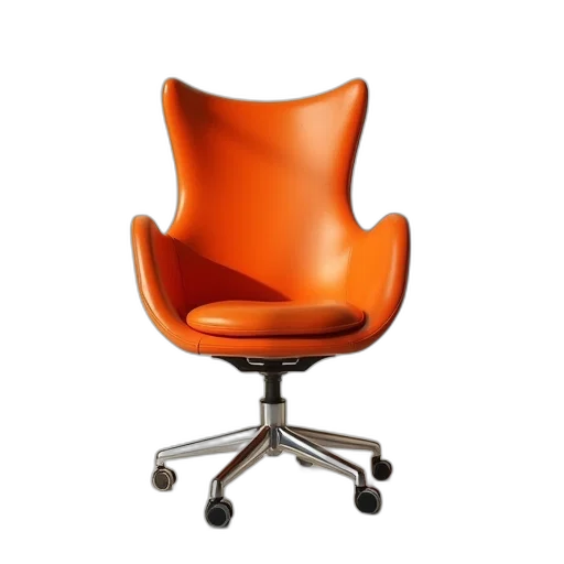 furniture, 3d render, orange, office transparent PNG cut-out