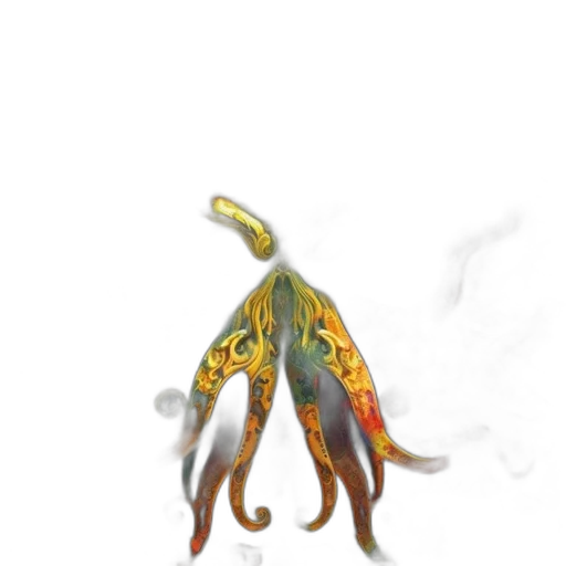 dragon, creature, animal, staff transparent PNG cut-out