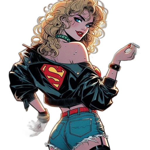 jacket, comic book art, cartoon, concept art transparent PNG cut-out