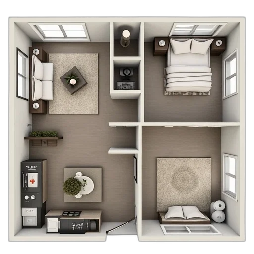 furniture, building, 3d render, photorealistic transparent PNG cut-out
