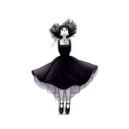 dress, creature, hair, crown transparent PNG cut-out