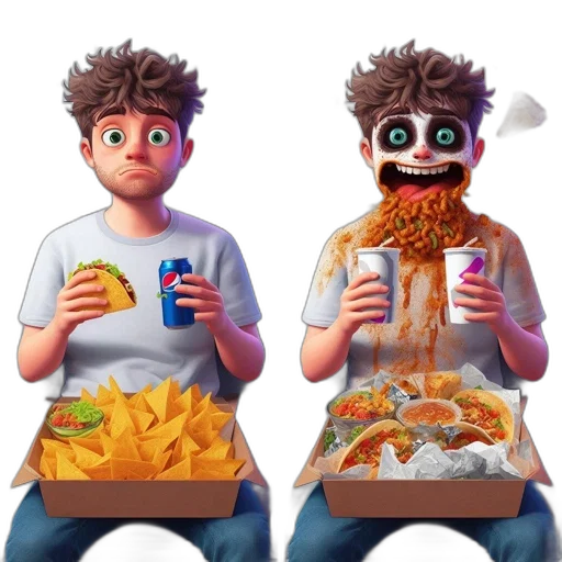 food, mask, creature, concept art transparent PNG cut-out