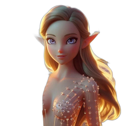 dress, face, fantasy art, concept art transparent PNG cut-out